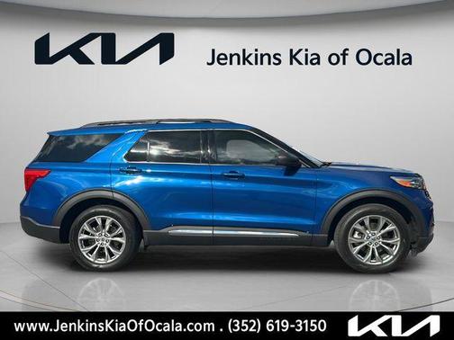 Blue Metallic 2023 Ford Explorer XLT