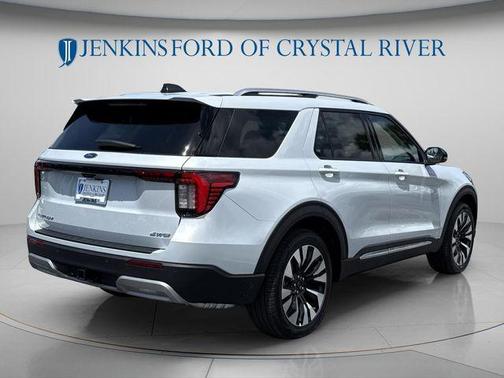 Space White Metallic 2026 Ford Explorer Platinum