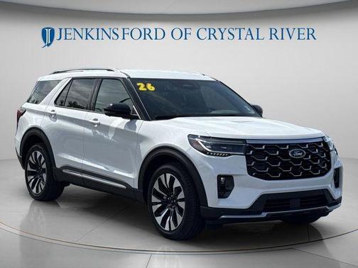 Star White 2026 Ford Explorer Platinum