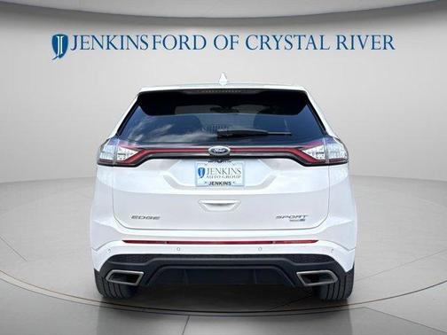 White Platinum Tri-Coat Metallic 2018 Ford Edge Sport