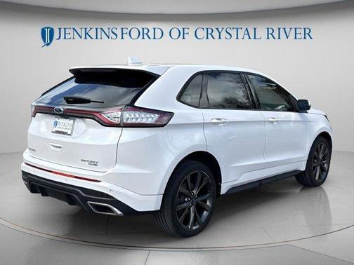 White Platinum Tri-Coat Metallic 2018 Ford Edge Sport