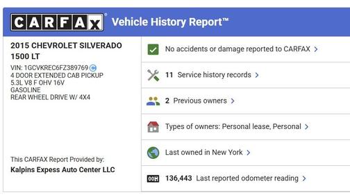 2015 Chevrolet Silverado 1500 1LT