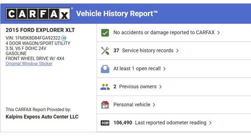 2015 Ford Explorer XLT