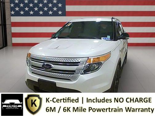 White Platinum Metallic Tri-Coat 2015 Ford Explorer XLT