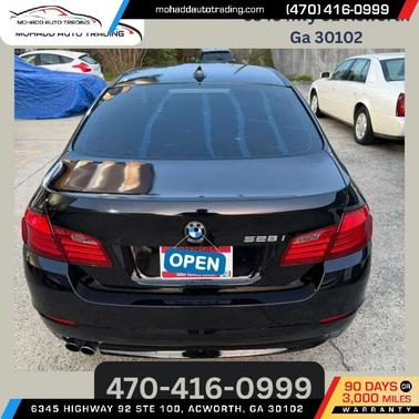 Black 2013 BMW 528 528i Sedan 4D