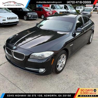Black 2013 BMW 528 528i Sedan 4D
