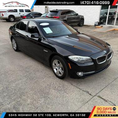 Black 2013 BMW 528 528i Sedan 4D