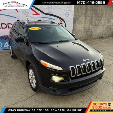Black 2018 Jeep Cherokee Latitude