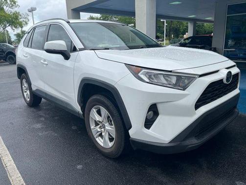 Super White 2021 Toyota RAV4 XLE