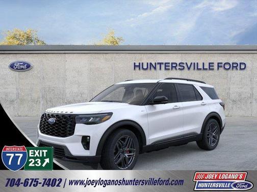 Star White Metallic Tri-Coat 2026 Ford Explorer ST-Line