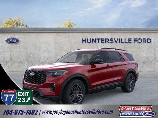 Rapid Red Metallic Tinted Clearcoat 2026 Ford Explorer ST-Line