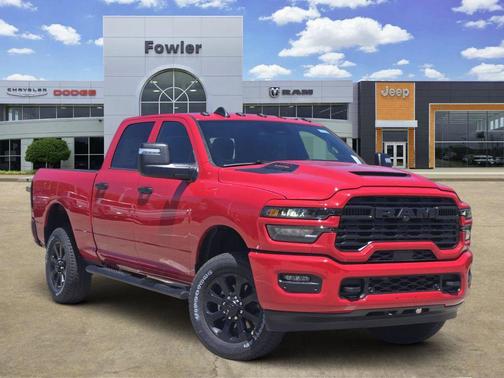 Flame Red Clearcoat 2026 RAM 2500 Black Express Crew Cab 4x4 6'4' Box