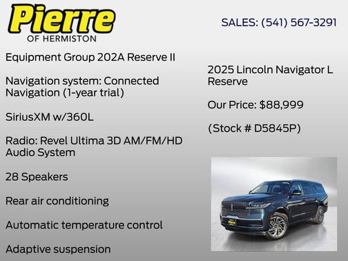 Blue Metallic 2025 Lincoln Navigator Reserve
