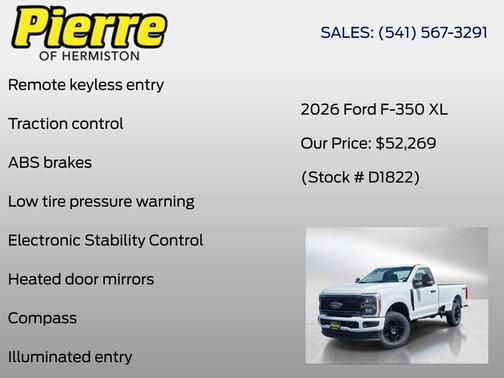 OXFORD WHITE 2026 Ford F-350 XL