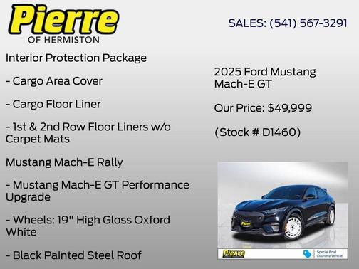 SHADOW BLACK 2025 Ford Mustang Mach-E GT