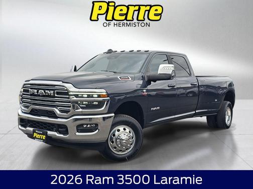 Blue Metallic 2026 RAM 3500 Laramie Crew Cab 4x4 8' Box