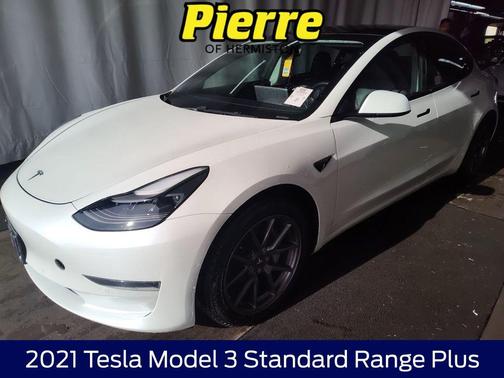 Pearl White Multi-Coat 2021 Tesla Model 3 Standard Range Plus