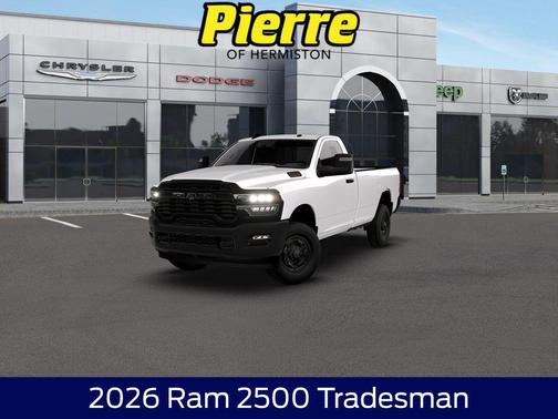 Bright White Clearcoat 2026 RAM 2500 Tradesman Regular Cab 4x4 8' Box