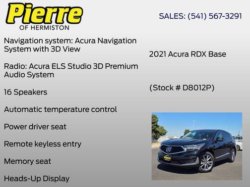 Majestic Black Pearl 2021 Acura RDX Advance Package
