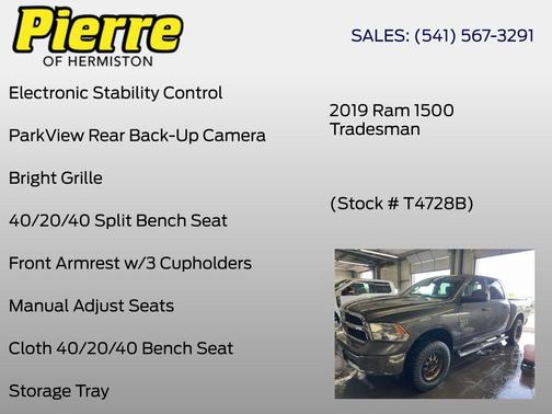 Granite Crystal Metallic Clearcoat 2019 RAM 1500 Tradesman