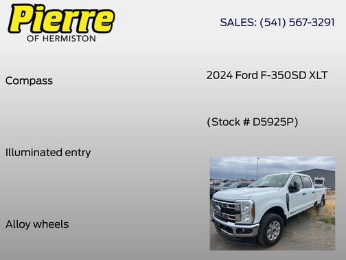 OXFORD WHITE 2024 Ford F-350 XLT