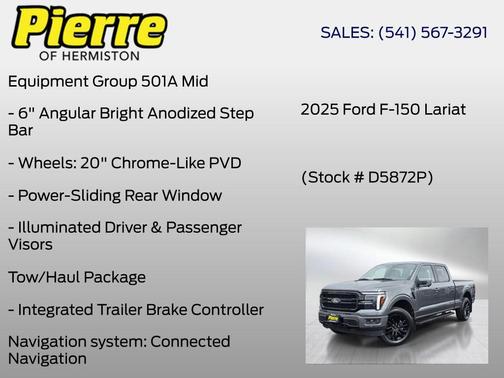 Grey 2025 Ford F-150 Lariat