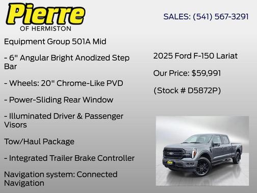 Grey 2025 Ford F-150 Lariat