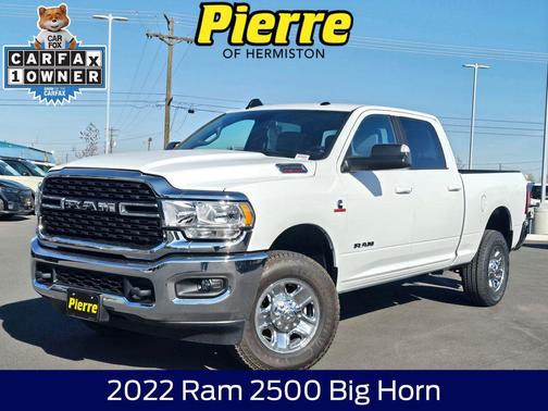 Bright White Clearcoat 2022 RAM 2500 Big Horn Crew Cab 4x4 6'4' Box