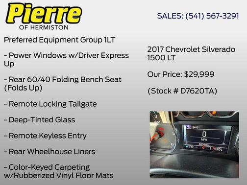 Summit White 2017 Chevrolet Silverado 1500 1LT