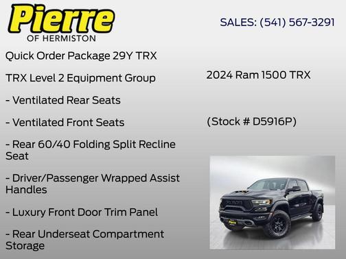 Diamond Black Crystal Pearlcoat 2024 RAM 1500 TRX