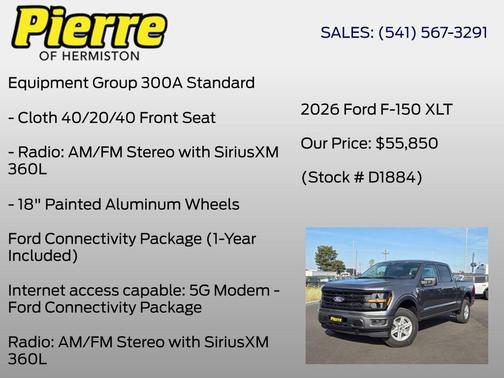 Gray 2026 Ford F-150 XLT