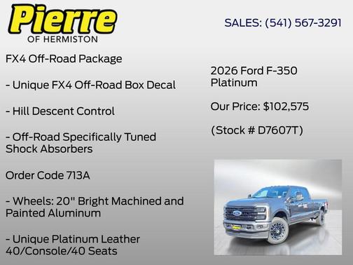 Carbonized Gray Metallic 2026 Ford F-350 Platinum