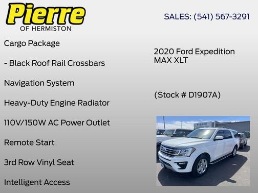 STAR WHITE MET TRI-COAT 2020 Ford Expedition Max XLT