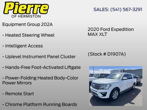 STAR WHITE MET TRI-COAT 2020 Ford Expedition Max XLT