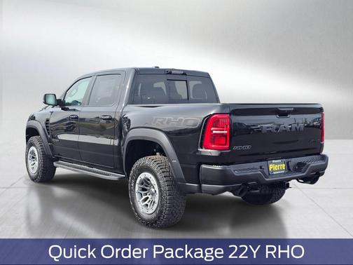 Diamond Black Crystal Pearlcoat 2026 RAM 1500 RHO Crew Cab 4x4 5'7' Box