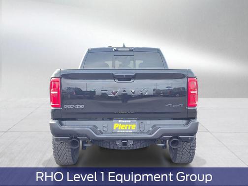 Diamond Black Crystal Pearlcoat 2026 RAM 1500 RHO Crew Cab 4x4 5'7' Box