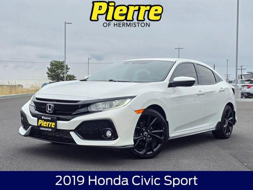 Platinum White Pearl 2019 Honda Civic Sport