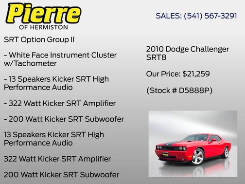 Torred 2010 Dodge Challenger SRT8