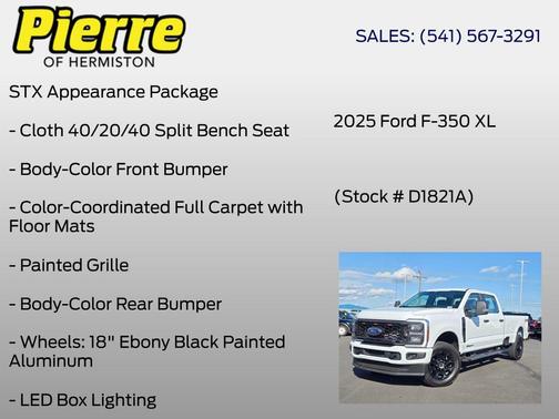 OXFORD WHITE 2025 Ford F-350 XL