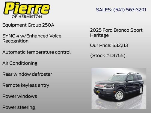 2025 Ford Bronco Sport Heritage