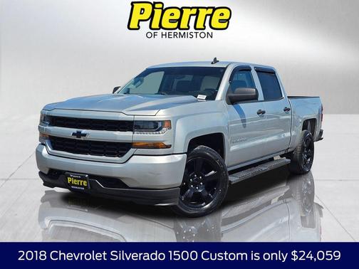 Silver Ice Metallic 2018 Chevrolet Silverado 1500 Custom