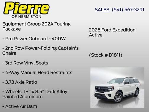 White Metallic 2026 Ford Expedition Active