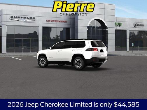 Bright White Clearcoat 2026 Jeep Cherokee Limited