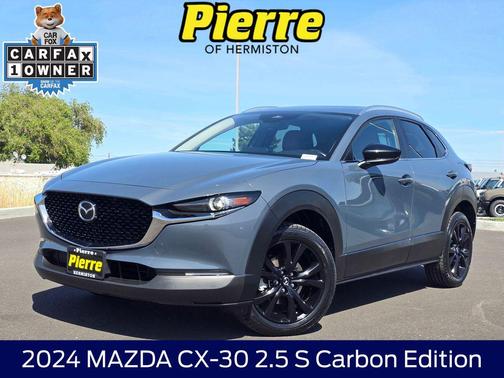 Gray Metallic 2024 Mazda CX-30 2.5 S Carbon Edition
