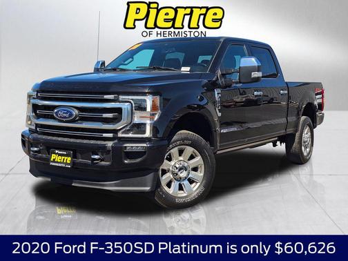 Agate Black Metallic 2020 Ford F-350 Platinum