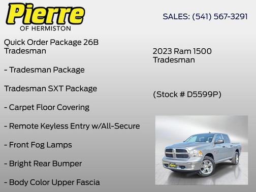 Billet Silver Metallic 2023 RAM 1500 Tradesman