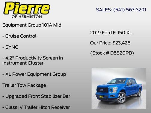 Blue Metallic 2019 Ford F-150 XL