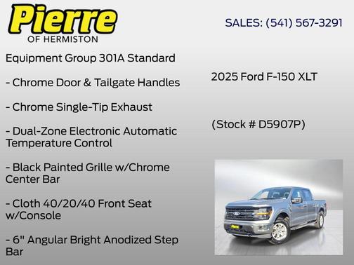 Silver 2025 Ford F-150 XLT