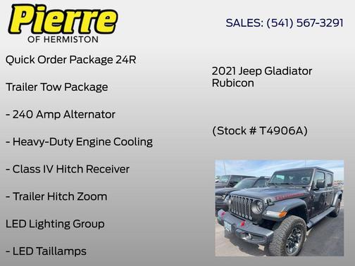 Granite Crystal Metallic Clearcoat 2021 Jeep Gladiator Rubicon
