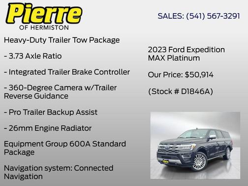 Black Metallic 2023 Ford Expedition Max Platinum